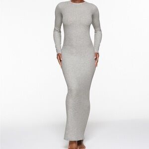 SKIMS Crew Neck Waffle Dress
